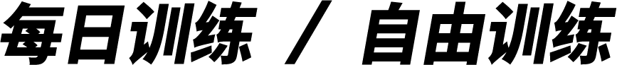 每日训练 / 自由训练